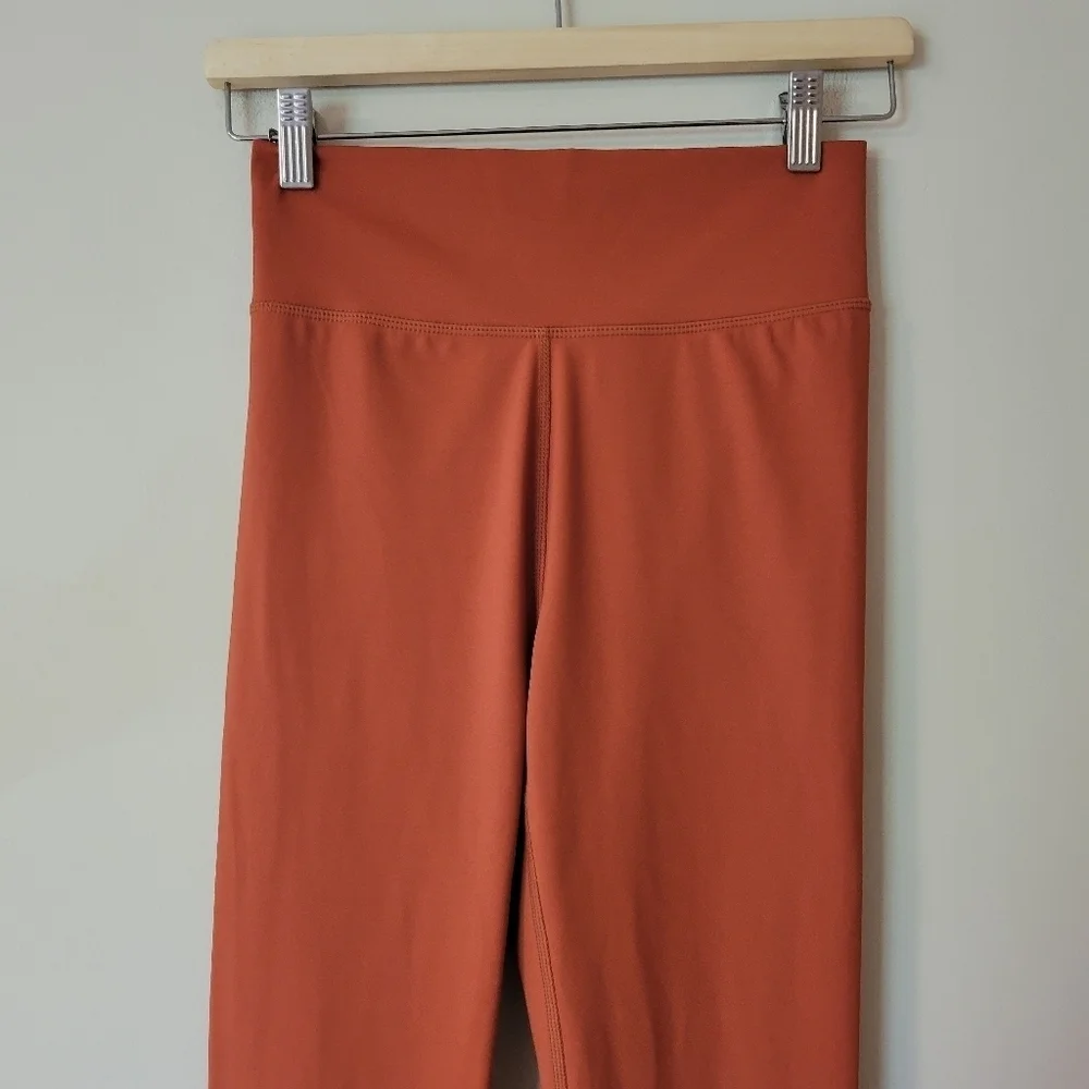 NWT Madewell MWL Form High Rise Burnt Orange Leggings Size Small - Picture 5 of 10